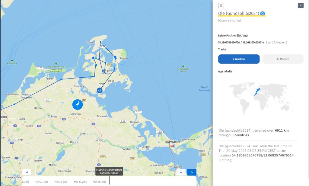 Ole hat am 29. Mai 2025 Rügen wieder verlassen.