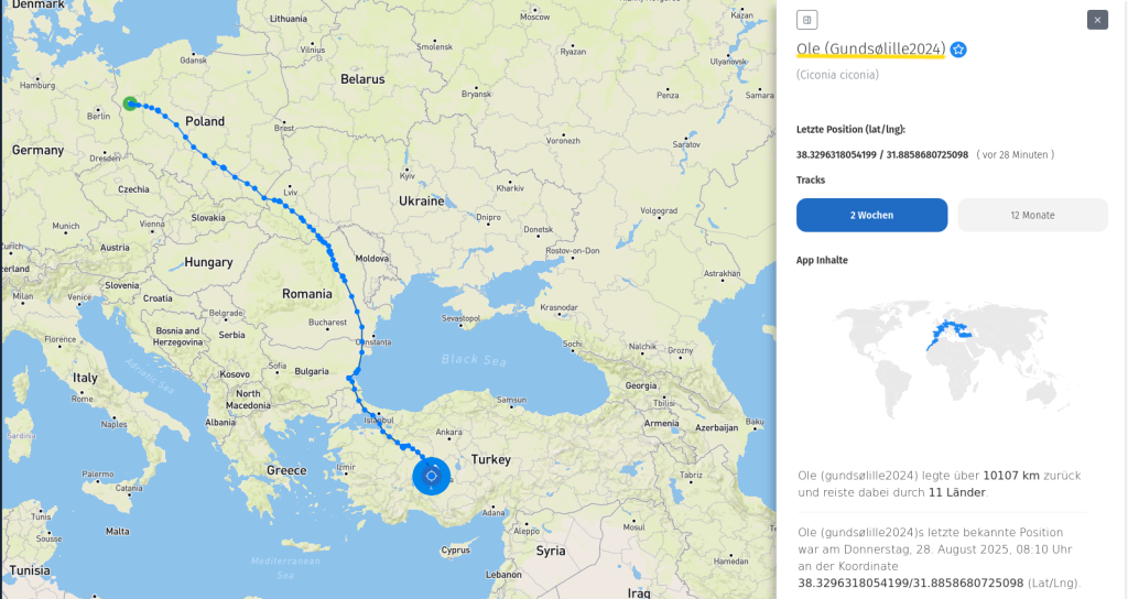 Ole ist bereits mitten in der Türkei angekommen.