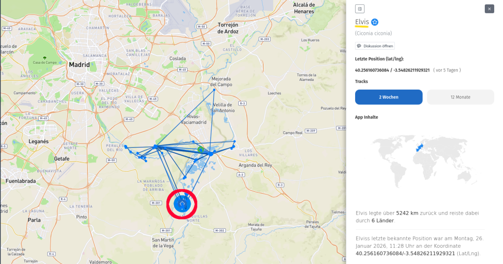 Elvis. Warum hat sein Sender seit 5 Tagen nicht gesendet?