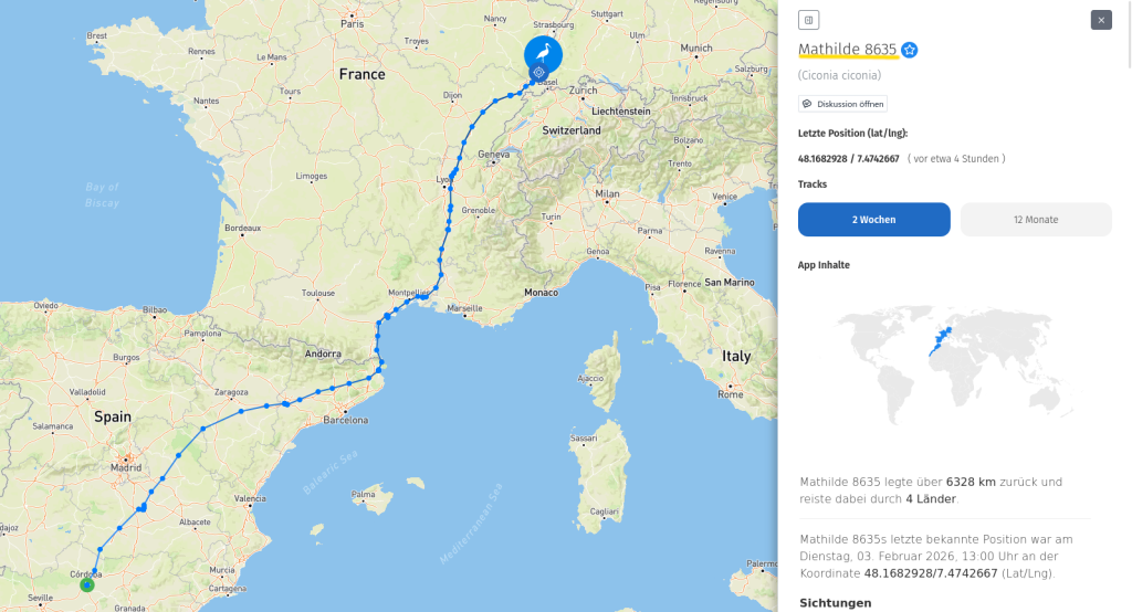 Mathilde ist zurück in Willstätt.