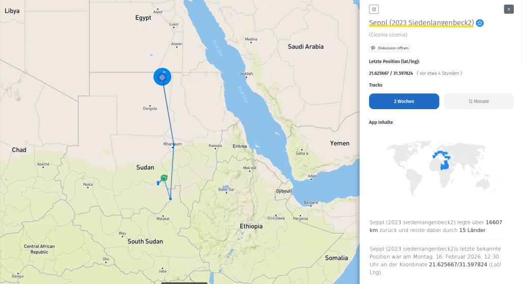 Seppl ist kurz vor der Grenze zu Ägypten.