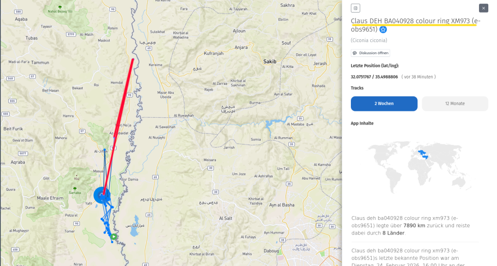 Claus weilt immer noch im West-Jordan-Land.