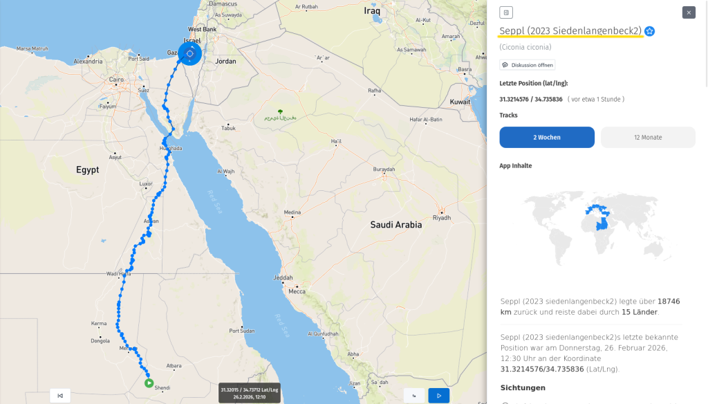 Seppl ist in Israel.