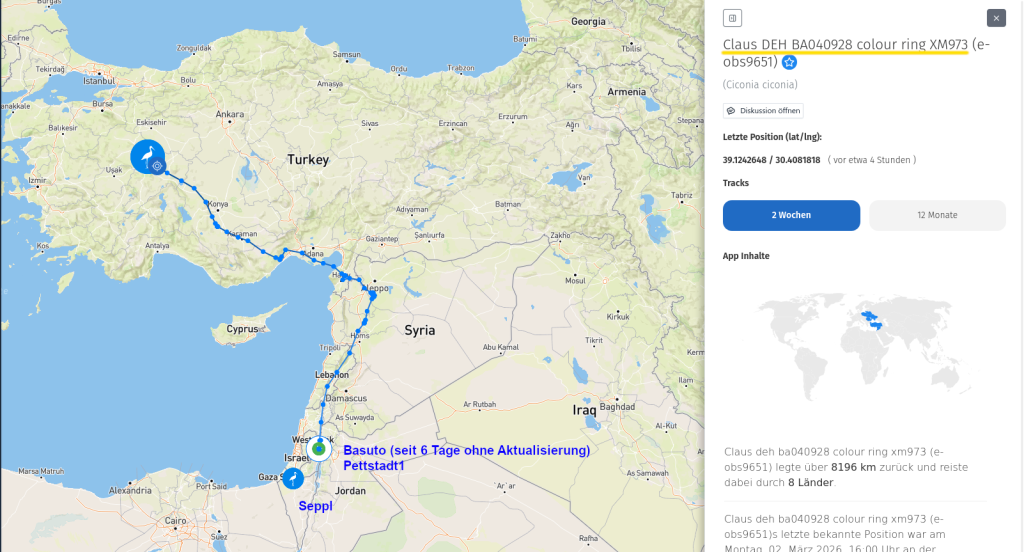 Claus ist weit in der Türkei vorangekommen.