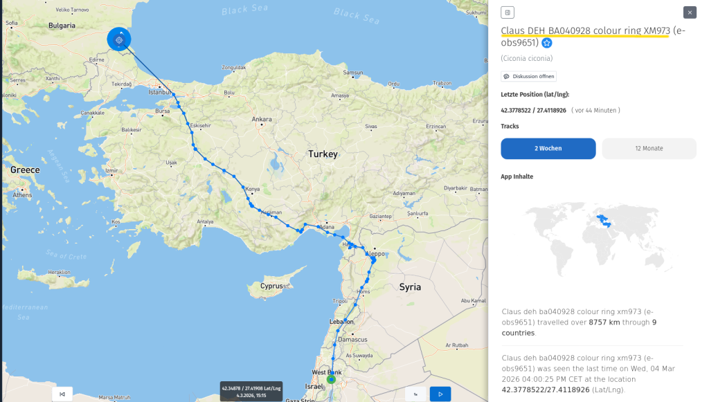 Claus ist heute bereits in Bulgarien angekommen. 4. März 2026.