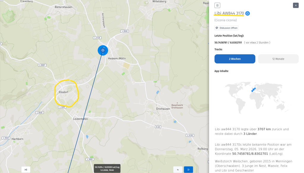 Libi ist wieder Zuhause. 5. März 2026.