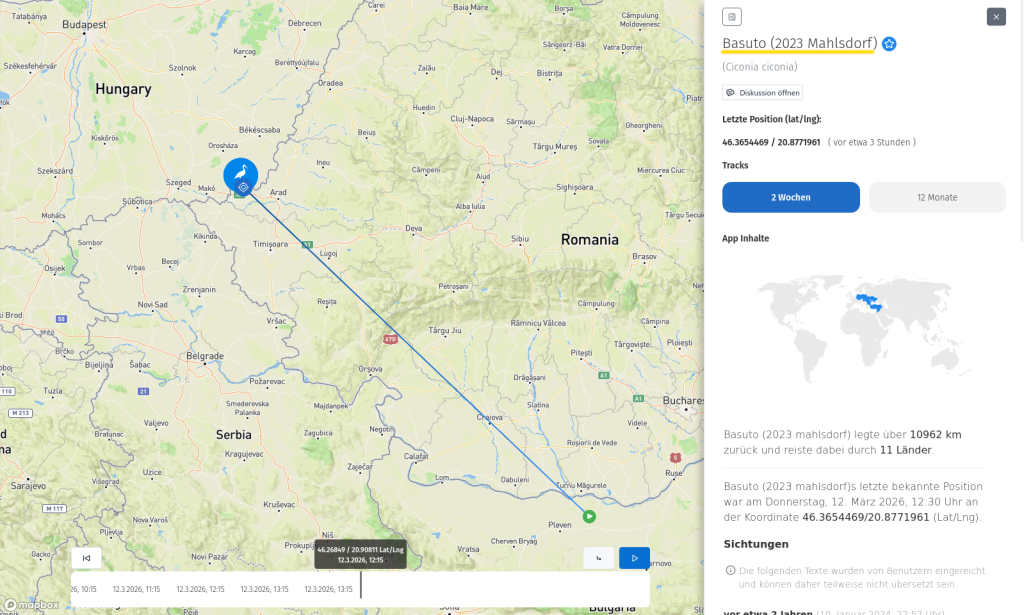 Basuto ist bereits in Ungarn angekommen.