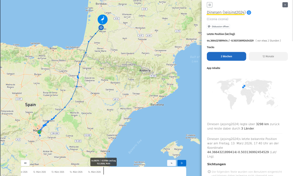 Dinesen ist endlich auch wieder online. 13. März 2026.