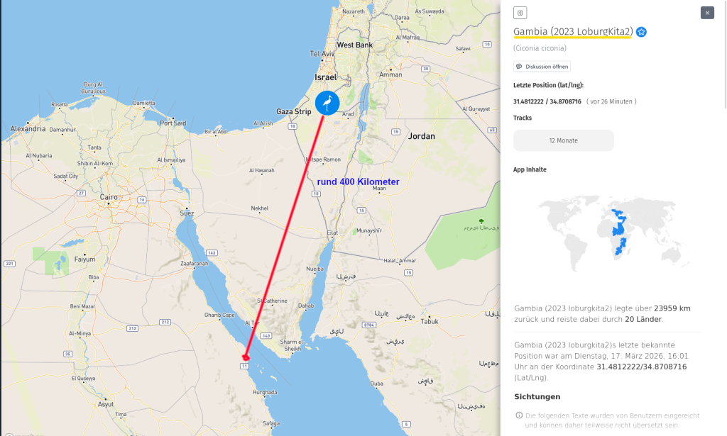 Gambia ist in Israel. 17. März 2026.