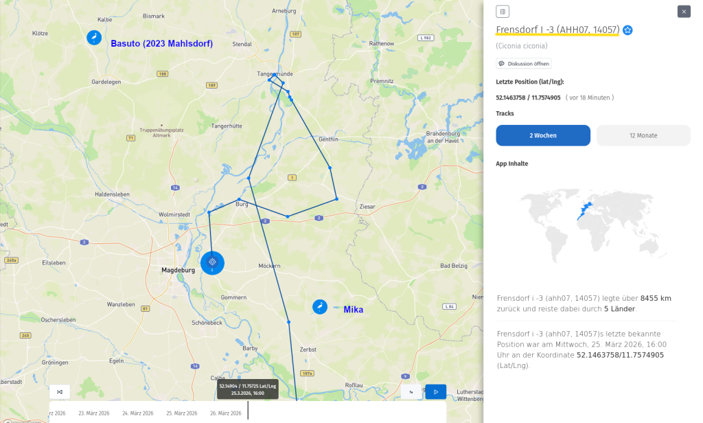 Frensdorf I -3 ist östlich von Magdeburg. 25.März 2026